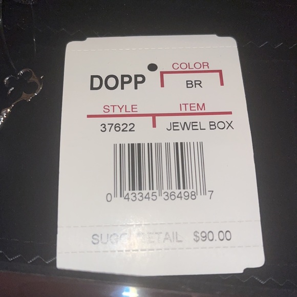 NWT Dopp Polished Mahogany Jewelry Box - Picture 10 of 12